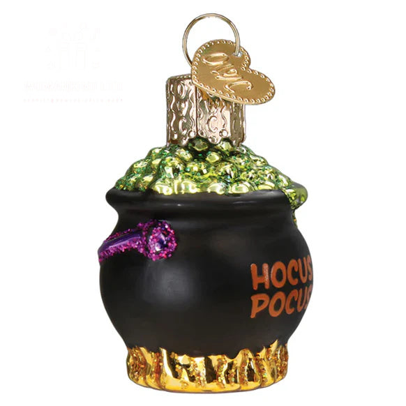 Mini Halloween Cauldron Ornament - Old World Christmas